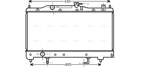 Radiator, engine cooling (TO2238)