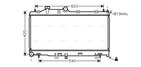 Radiator, engine cooling (SU2097)