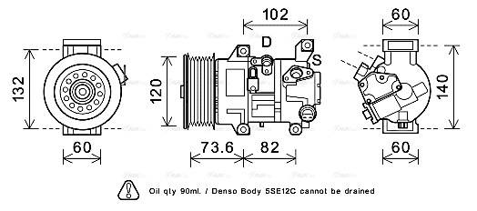 Compressor, air conditioning (TOK610)