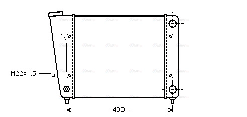 Radiator, engine cooling (VN2010)