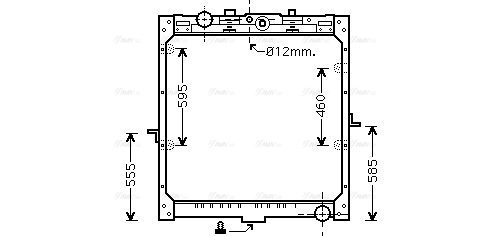 Radiator, engine cooling (DF2035)