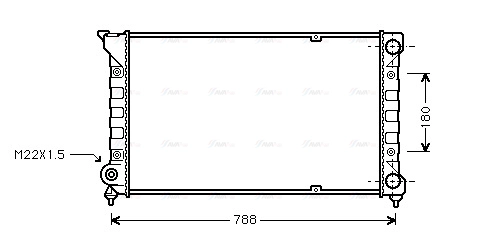 Radiator, engine cooling (VN2066)