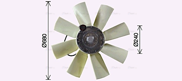 Clutch, radiator fan