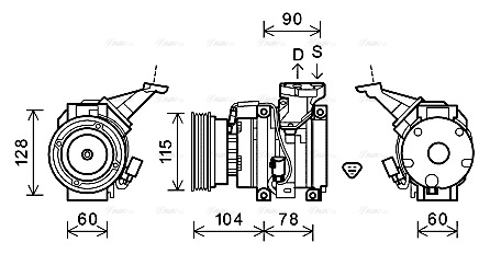Compressor, air conditioning (TOK633)
