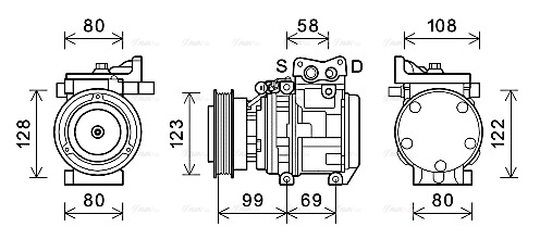 Compressor, air conditioning (KAK264)