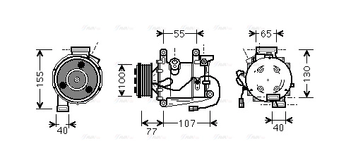 Compressor, air conditioning (HDK232)