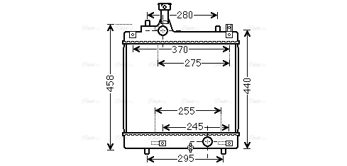 Radiator, engine cooling (SZA2113)