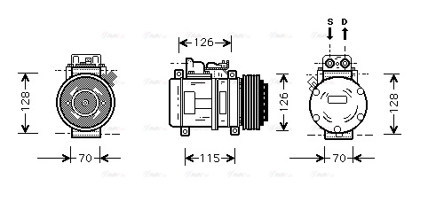 Compressor, air conditioning (MSK087)