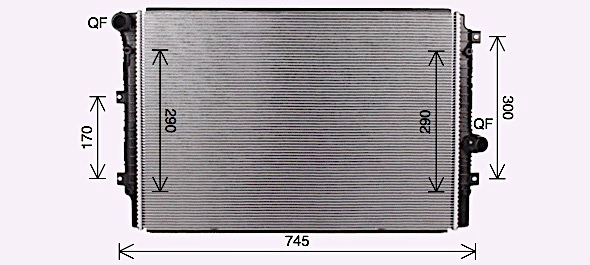 Radiator, engine cooling (VN2414)