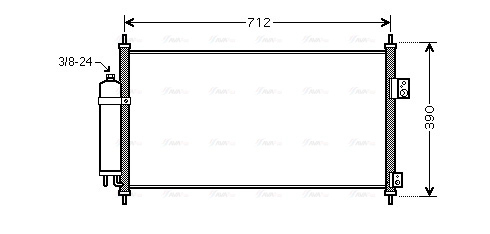 Condenser, air conditioning (DN5263D)