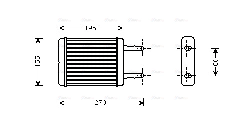 Heat Exchanger, interior heating (HY6064)