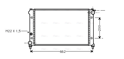 Radiator, engine cooling (STA2005)