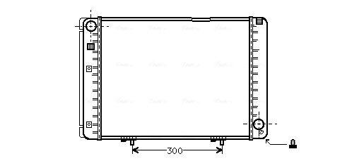 Radiator, engine cooling (MS2175)