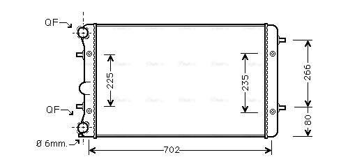 Radiator, engine cooling (VNA2286)