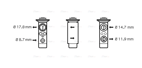 Expansion Valve, air conditioning (BW1362)