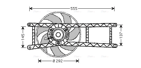 Fan, engine cooling (FT7525)