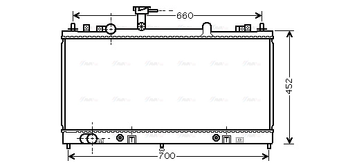 Radiator, engine cooling (MZ2163)