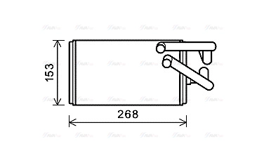 Heat Exchanger, interior heating (MT6259)