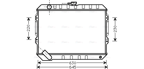 Radiator, engine cooling (MT2088)