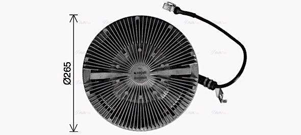 Clutch, radiator fan (MNC128)