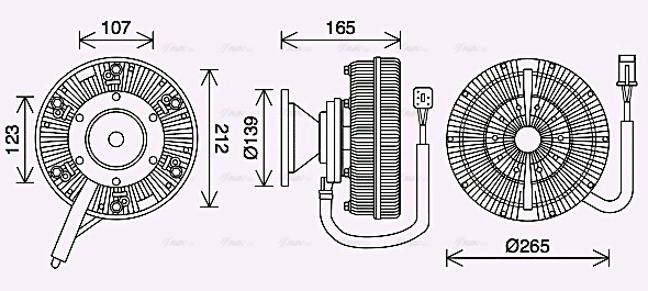 Clutch, radiator fan (SCC049)