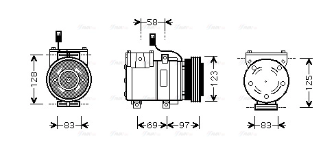 Compressor, air conditioning (HYAK198)