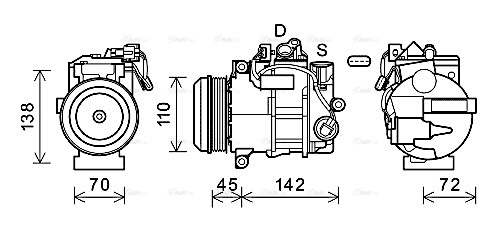Compressor, air conditioning (MSAK682)