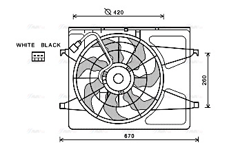 Fan, engine cooling (HY7530)
