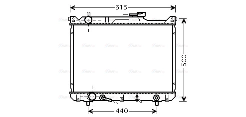 Radiator, engine cooling (SZ2073)