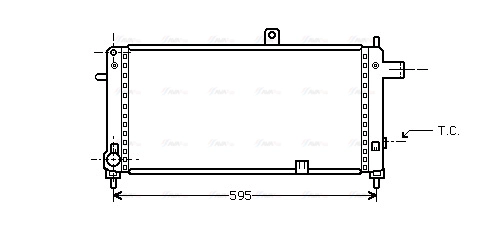 Radiator, engine cooling (OLA2054)