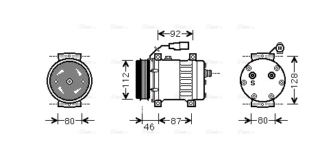 Compressor, air conditioning (AUK201)