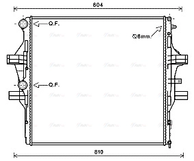 Radiator, engine cooling (IV2125)