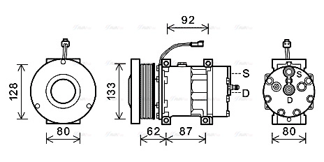 Compressor, air conditioning (CPAK016)