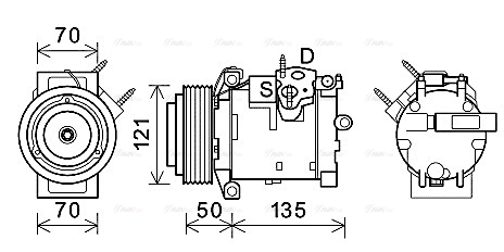 Compressor, air conditioning (JEAK066)