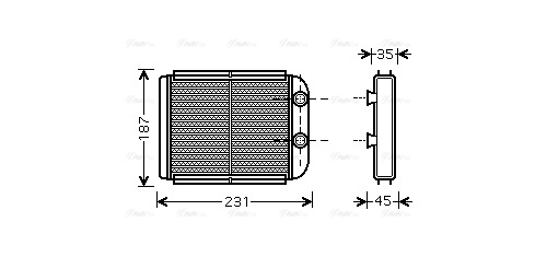 Heat Exchanger, interior heating (VO6132)