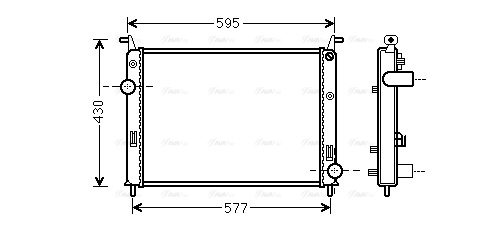Radiator, engine cooling (FTA2371)