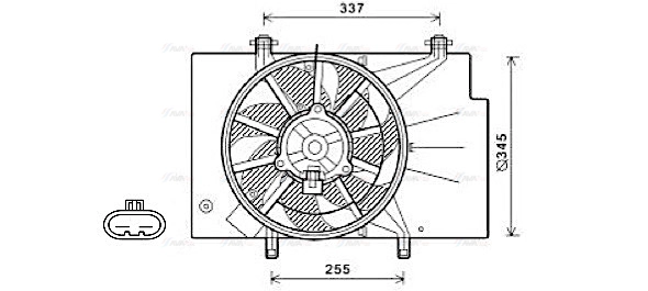 Fan, engine cooling (FD7557)