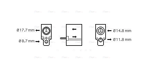 Expansion Valve, air conditioning (CN1220)