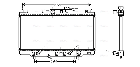 Radiator, engine cooling (HDA2119)
