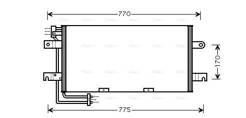 Condenser, air conditioning (VN5195)