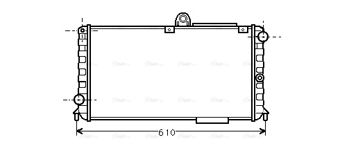 Radiator, engine cooling (AL2005)
