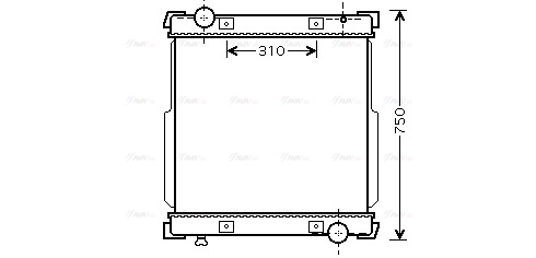 Radiator, engine cooling (IV2088)