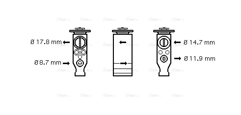 Expansion Valve, air conditioning (CN1245)