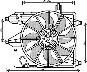 Fan, engine cooling (RT7544)