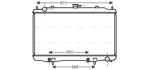 Radiator, engine cooling (DN2320)