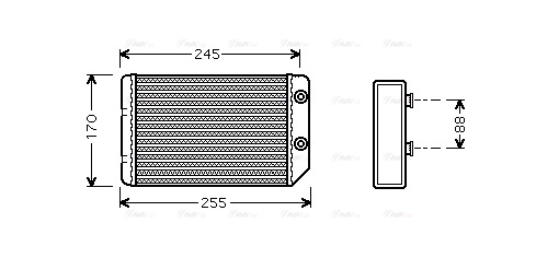 Heat Exchanger, interior heating (OL6314)