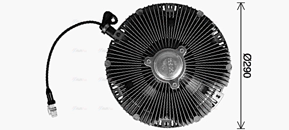 Clutch, radiator fan (MNC132)