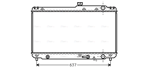 Radiator, engine cooling (TO2187)