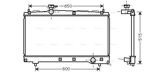 Radiator, engine cooling (TO2331)