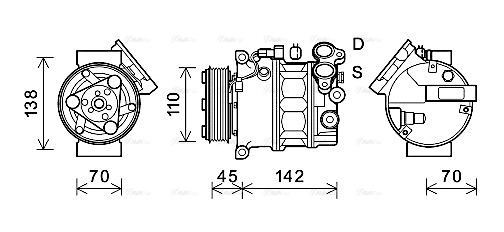 Compressor, air conditioning (VOAK192)